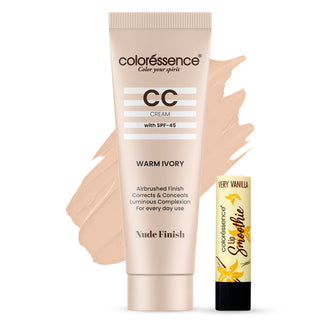 Face CC Cream  SPF-45 + Free Lip Smoothie (Assorted flavour auto added to cart)