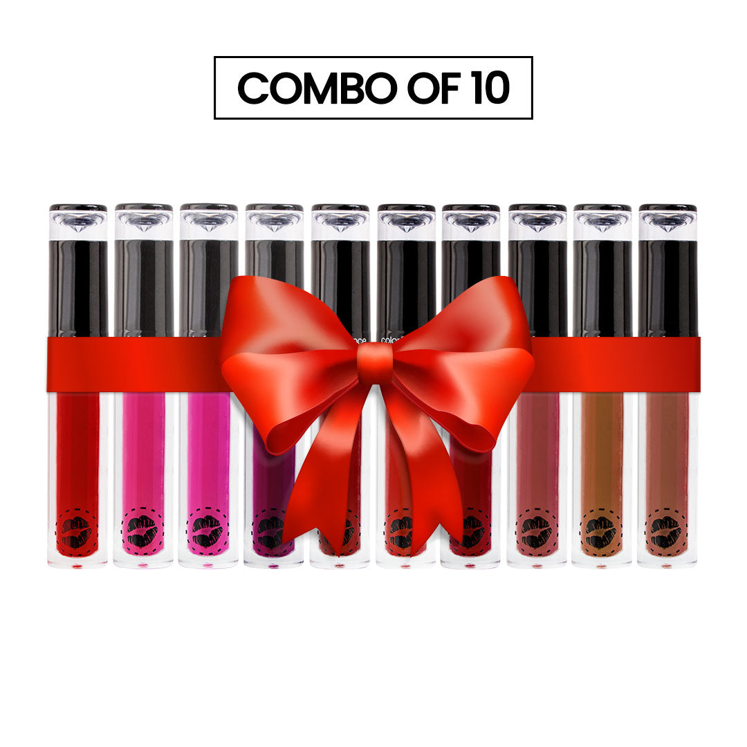 Lipstay Liquid Lipstick Combo of 10