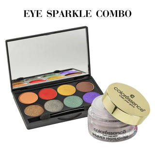 Combo of Glided Gala Eyeshadow Palette + Shimmer Highlighter