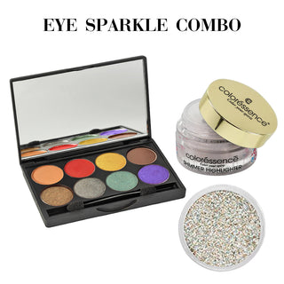 Combo of Glided Gala Eyeshadow Palette + Shimmer Highlighter