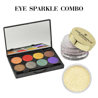 Combo of Glided Gala Eyeshadow Palette + Shimmer Highlighter