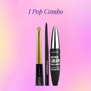 I-Pop Combo Offer (Ipop Kajal Pencil + Ultra Lash Mascara + Supreme Liquid Eyeliner)