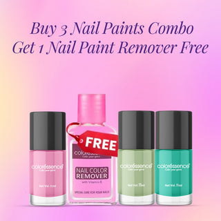 Buy 3 Nail Paints Combo & Get Nail Paint Remover FREE